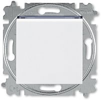 Выключатель без рамки ABB EPJ Levit 1-кл. белый/дымчатый чёрный картинка